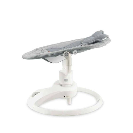 MoMi Pearl ringató-zenélő elektromos babahinta és pihenőszék, szürke