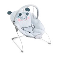MoMi Glossy rezgő és zenélő gyerek pihenőszék, panda
