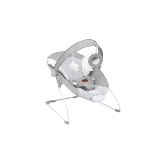 MoMi Tuli rezgő és zenélő baba pihenőszék, szürke