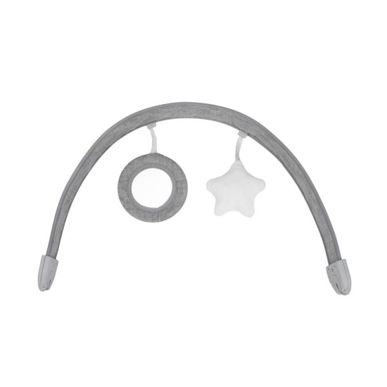 MoMi Tuli rezgő és zenélő baba pihenőszék, szürke