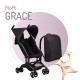 MoMi GRACE sportbabakocsi, fekete