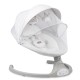 MoMi Lami Kenani ringató-zenélő elektromos babahinta és pihenőszék, világosszürke