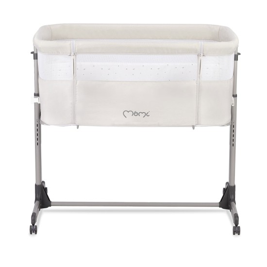 Momi Revo babaöböl, ágyhoz csatlakoztatható babaágy, világosszürke