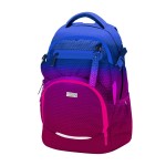 OXY OMBRE PURPLE-BLUE ergonomikus iskolatáska/hátizsák, bordó-kék