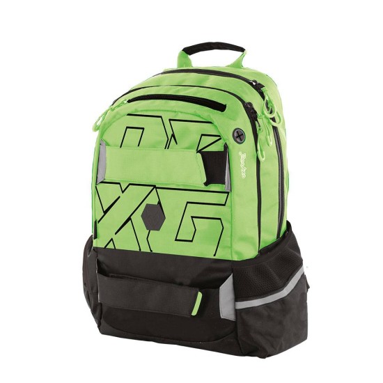 OXY SPORT Neon Green hátizsák, iskolatáska