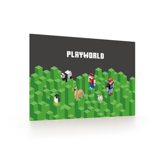 Playworld Minecraft mintás íróasztal alátét, 60 x 40 cm