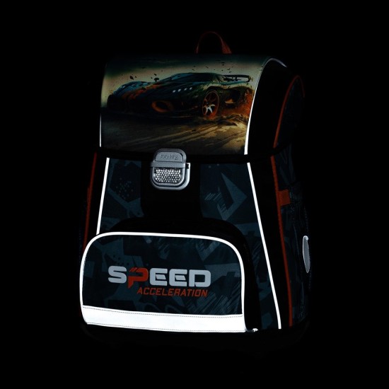 Premium Cool Car ergonomikus iskolatáska, versenyautós