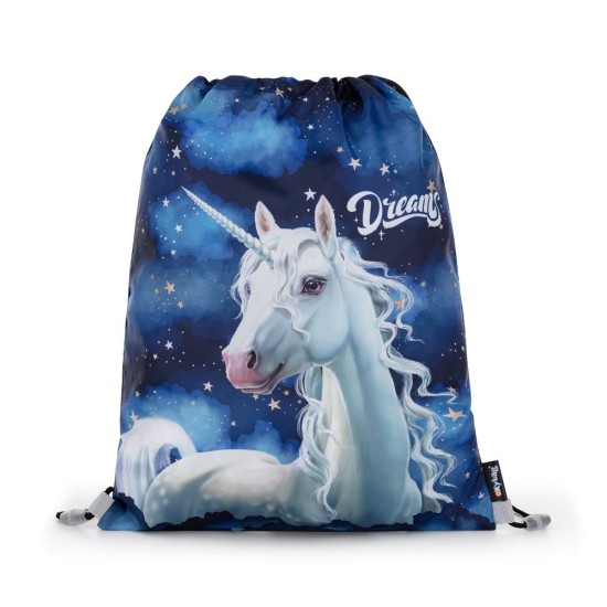 Premium Cool Unicorn 1 ergonomikus iskolatáska/hátizsák szett tolltartóval és tornazsákkal, Dreams – 3 részes szett