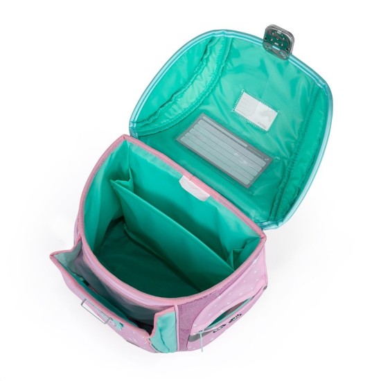 Premium Light ergonomikus iskolatáska/hátizsák, kiskutyás, rózsaszín