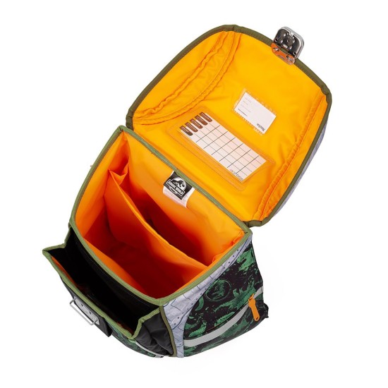 Premium Light Jurassic World ergonomikus iskolatáska szett tolltartóval és tornazsákkal, dinoszauruszos – 3 részes szett