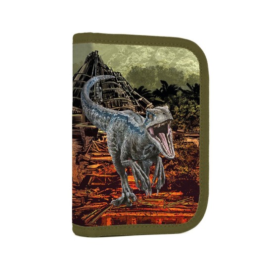 Premium Light Jurassic World ergonomikus iskolatáska szett tolltartóval és tornazsákkal, dinoszauruszos – 3 részes szett
