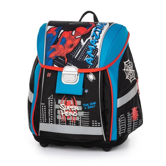 Premium Light Spiderman ergonomikus iskolatáska és hátizsák alsósoknak