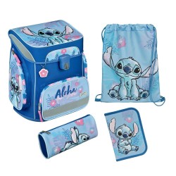 Prémium ergonomikus iskolai hátizsák szett lányoknak, 5 részes, Stitch Scooli