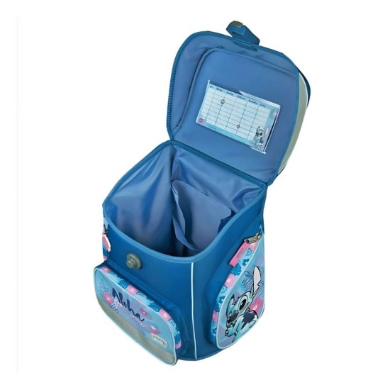 Prémium ergonomikus iskolai hátizsák szett lányoknak, 5 részes, Stitch Scooli