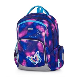 Butterfly Oxy Go iskolatáska szett lányoknak, tornazsákkal és tolltartóval, pillangós