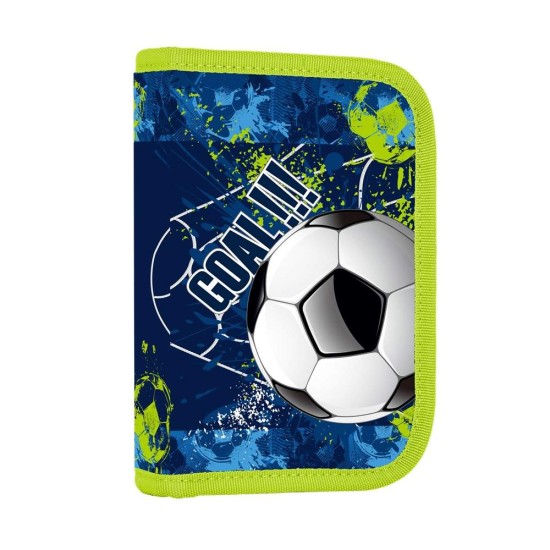 Football Ball Oxy Go iskolatáska szett fiúknak, tolltartóval és tornazsákkal, focis