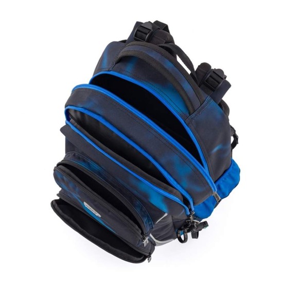 Gamer Oxy Jumper iskolatáska szett fiúknak, tornazsákkal és tolltartóval, sötétkék