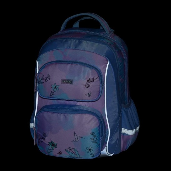 Kolibri Oxy Jumper iskolatáska szett lányoknak, tornazsákkal és tolltartóval, pasztell lila