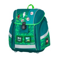 Minecraft Playword Premium Light iskolatáska fiúknak, zöld