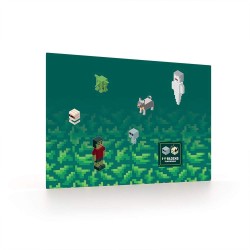 Minecraft Playworld íróasztal alátét fiúknak, zöld
