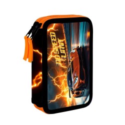 No Speed Limit Premium Light kétrekeszes tolltartó fiúknak, versenyautós