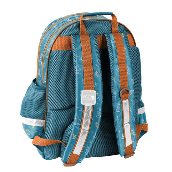 DISNEY FROZEN kétrekeszes ergonomikus iskolatáska és hátizsák, türkiz