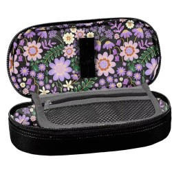 DISNEY MINNIE ovális egyrekeszes tolltartó lányoknak, fekete