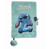 Disney Stitch szörmés, kulcsos titkos napló, türkiz Disney Stitch szörmés, kulcsos titkos napló, türkiz
