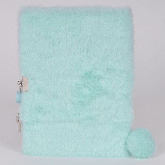 Disney Stitch szörmés, kulcsos titkos napló, türkiz