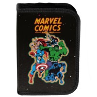 MARVEL AVENGERS kihajtható egyrekeszes tolltartó fiúknak, felszerelés nélkül, fekete MARVEL AVENGERS kihajtható egyrekeszes tolltartó fiúknak, felszerelés nélkül, fekete