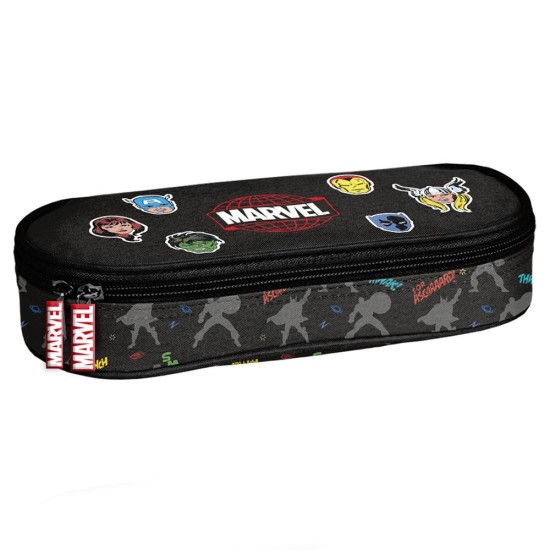 MARVEL AVENGERS ovális egyrekeszes tolltartó fiúknak
