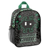 PASO ARCADE GAME gyerek hátizsák ovis kisfiúknak, fekete-zöld