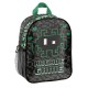 PASO ARCADE GAME gyerek hátizsák ovis kisfiúknak, fekete-zöld