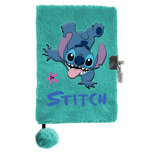 Paso Disney Stitch titkos napló, lakattal zárható, türkiz
