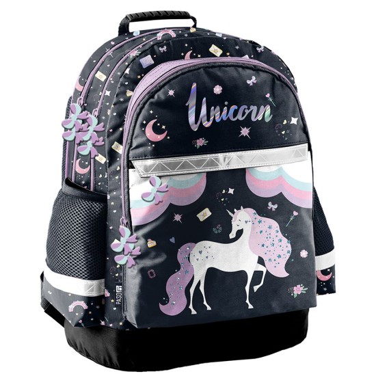 Paso kétrekeszes ergonomikus iskolatáska és hátizsák, Unicorn