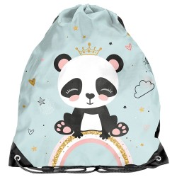 PASO PANDA tornazsák lányoknak, türkiz, kispanda