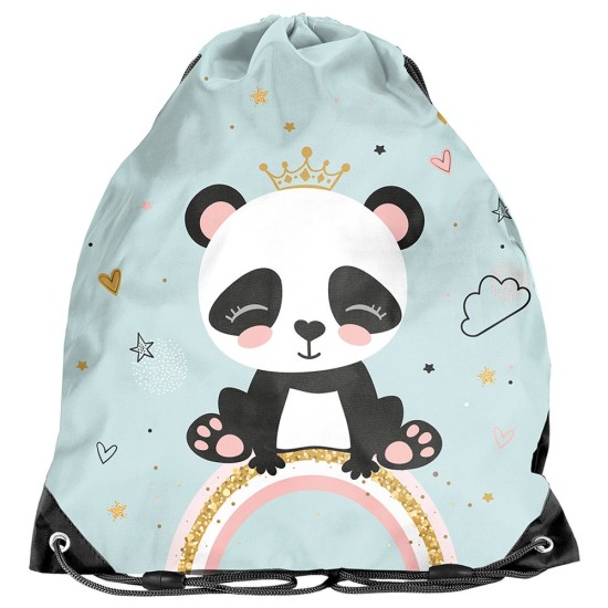 PASO PANDA tornazsák lányoknak, türkiz, kispanda
