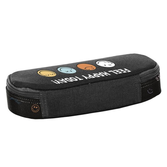 Paso Smiley egyrekeszes ovalis tolltartó, Feel happy together