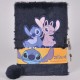 Paso Stitch Angel titkos napló lakattal zárható, fekete