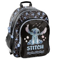 Paso Stitch kétrekeszes ergonomikus iskolatáska és hátizsák, fekete