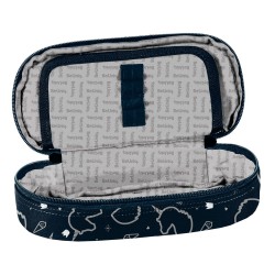 Paso Unicorn egyrekeszes tolltartó lányoknak, ovális, felszerelés nélkül, sötétkék