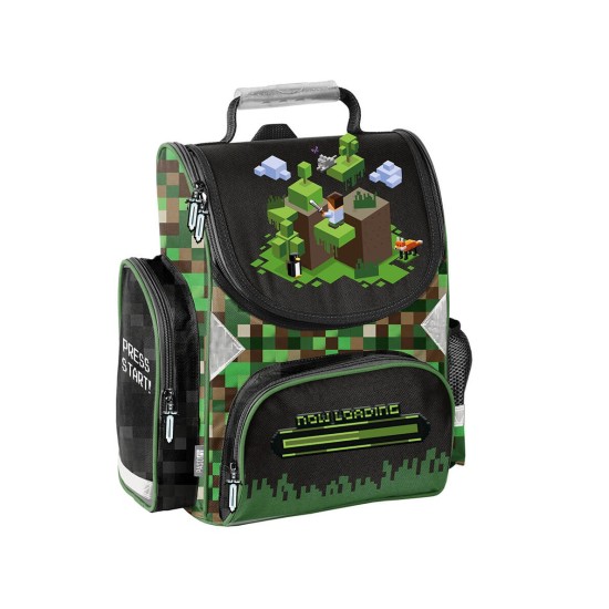 Paso Minecraft World ergonomikus iskolatáska elsősöknek