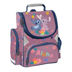 Aloha Stitch ergonomikus iskolatáska elsősöknek, rózsaszín