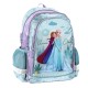 Anna és Elza kétrekeszes ergonomikus iskolatáska és hátizsák lányoknak, Jégvarázs, türkiz