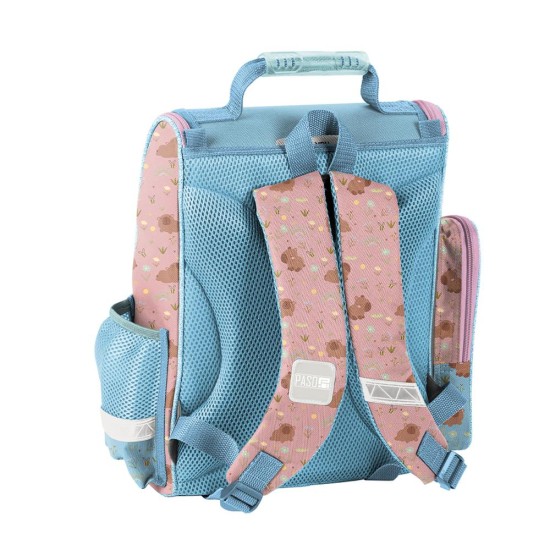 Be Happy Macisergonomikus iskolatáska elsősöknek, türkiz