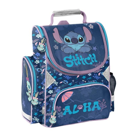 BlueAlohaStitchergonomikus iskolatáska és hátizsák elsősöknek, kék