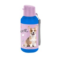 Cute kulacs lányoknak, kiskutyás, rózsaszín