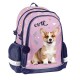 Cute kétrekeszes ergonomikus iskolatáska és hátizsák lányoknak, kiskutyás, rózsaszín