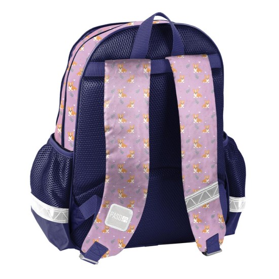 Cute kétrekeszes ergonomikus iskolatáska és hátizsák lányoknak, kiskutyás, rózsaszín