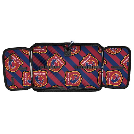 Football Clubegyrekeszes kihajtható tolltartó fiúknak, felszerelés nélkül, focis